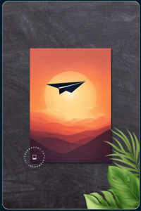 Paper Airplane Poster