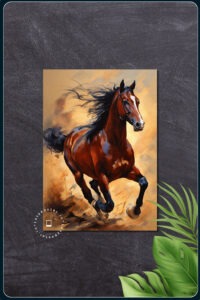 Running Horse Poster