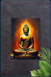 Peaceful Buddha Good Luck Painting as per Vastu